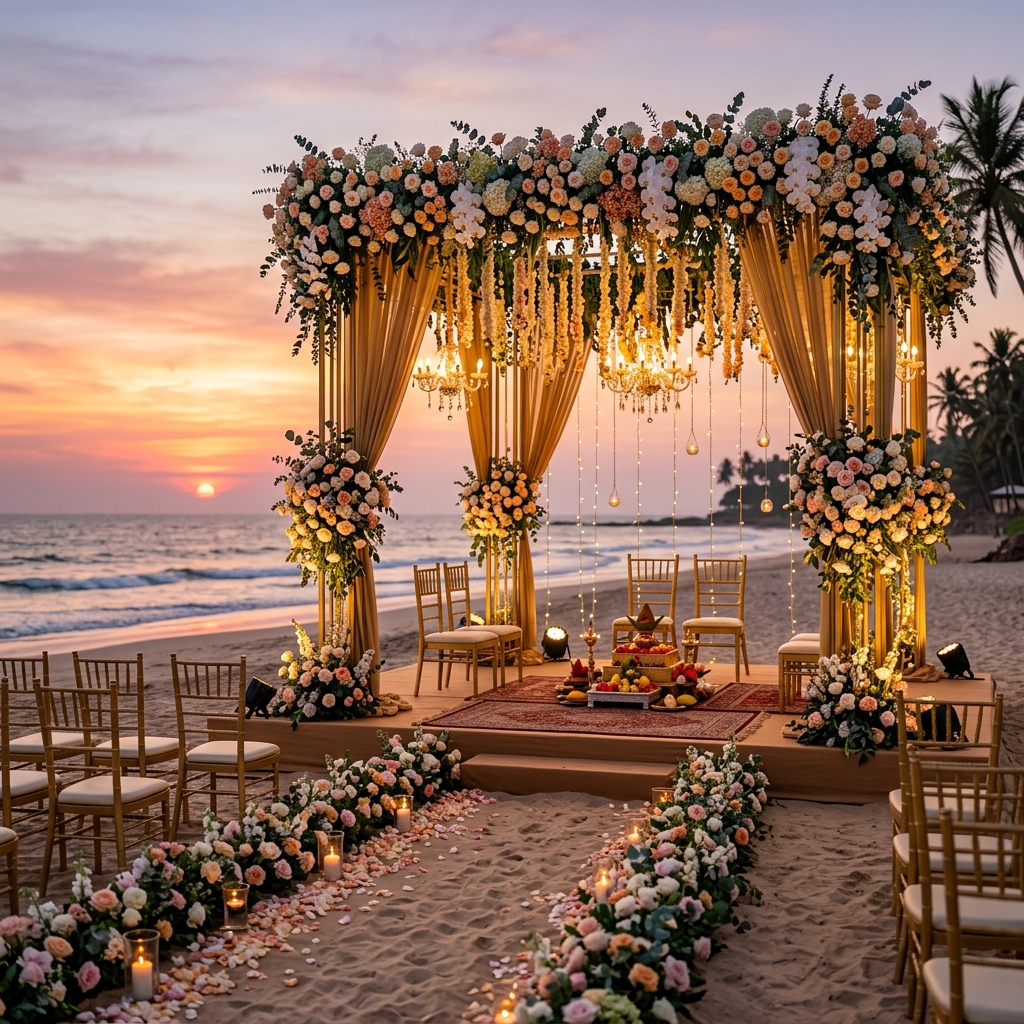 Luxury Beachfront Wedding in Goa