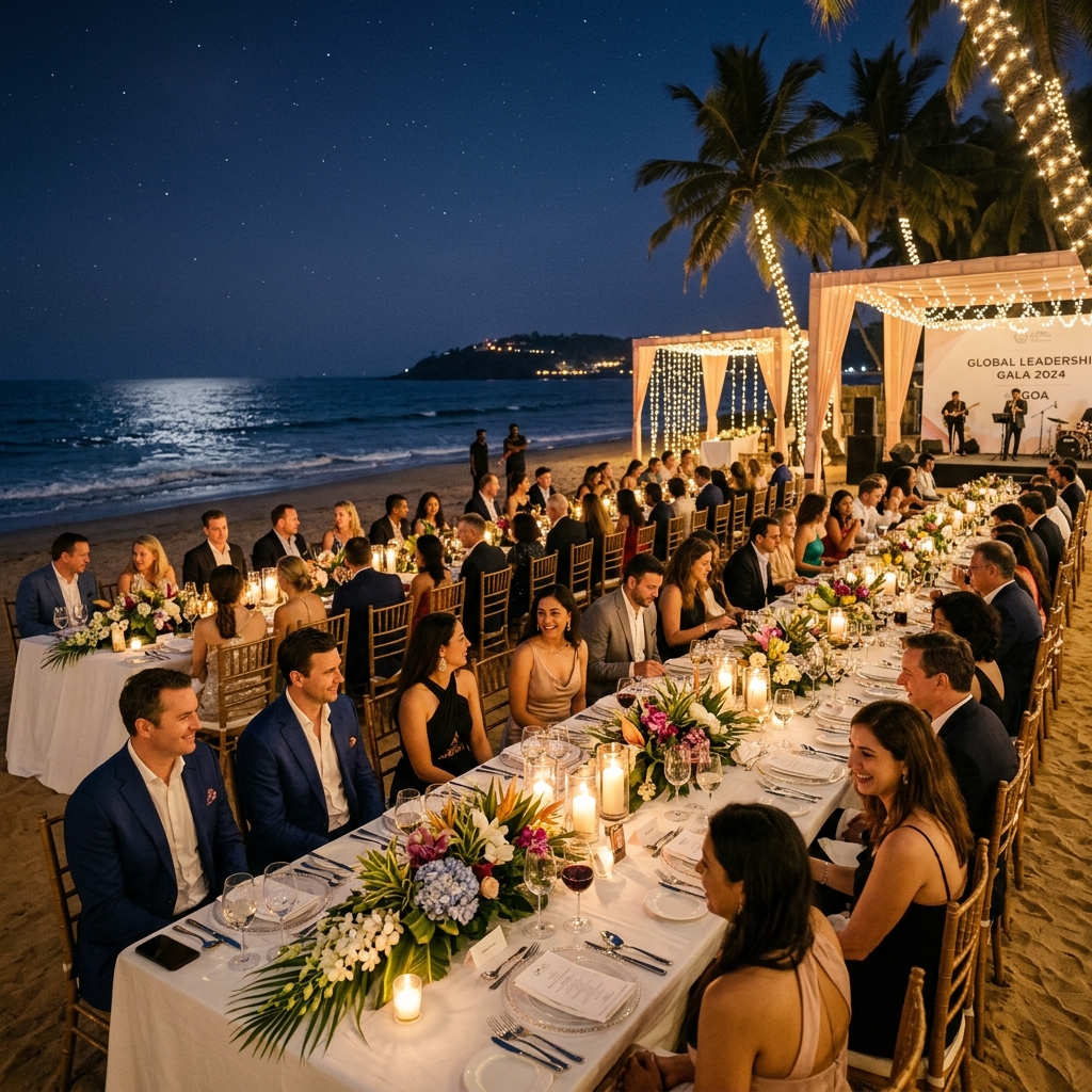 Corporate Beachfront Gala Dinner in Goa