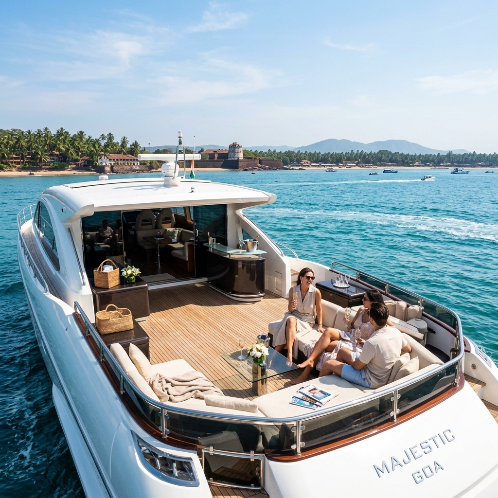 Luxury yacht cruising - VIP Concierge lifestyle management Goa