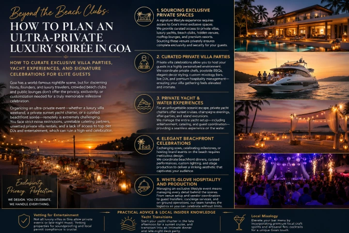 Luxury soirée guide for Goa events