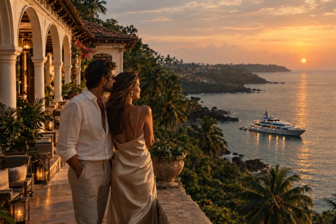  Sunset Romance at the Coastal Villa goa