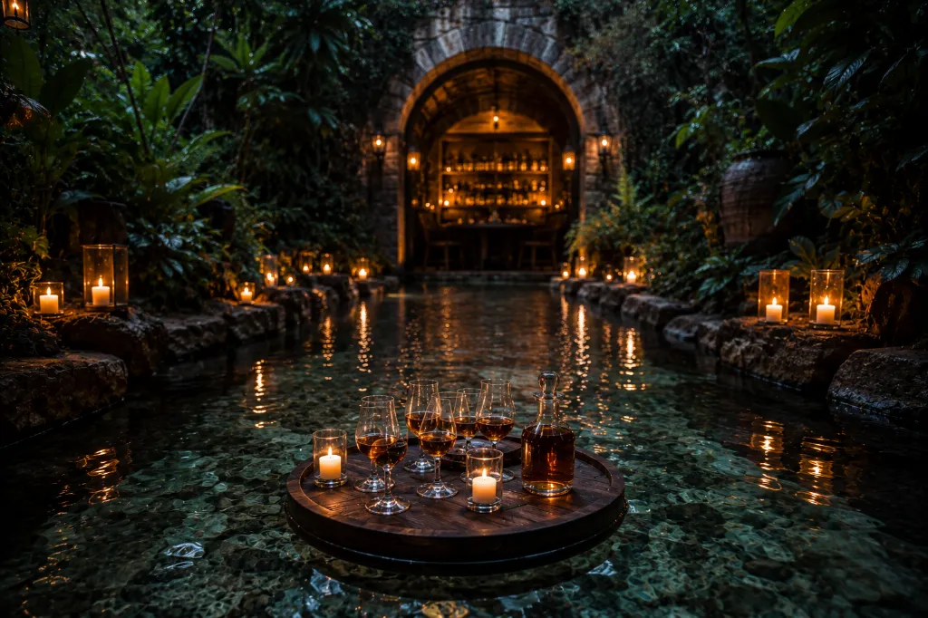 Twilight garden path to secret cellar.webp