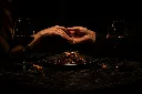 Romantic fine dining under dim lights.webp