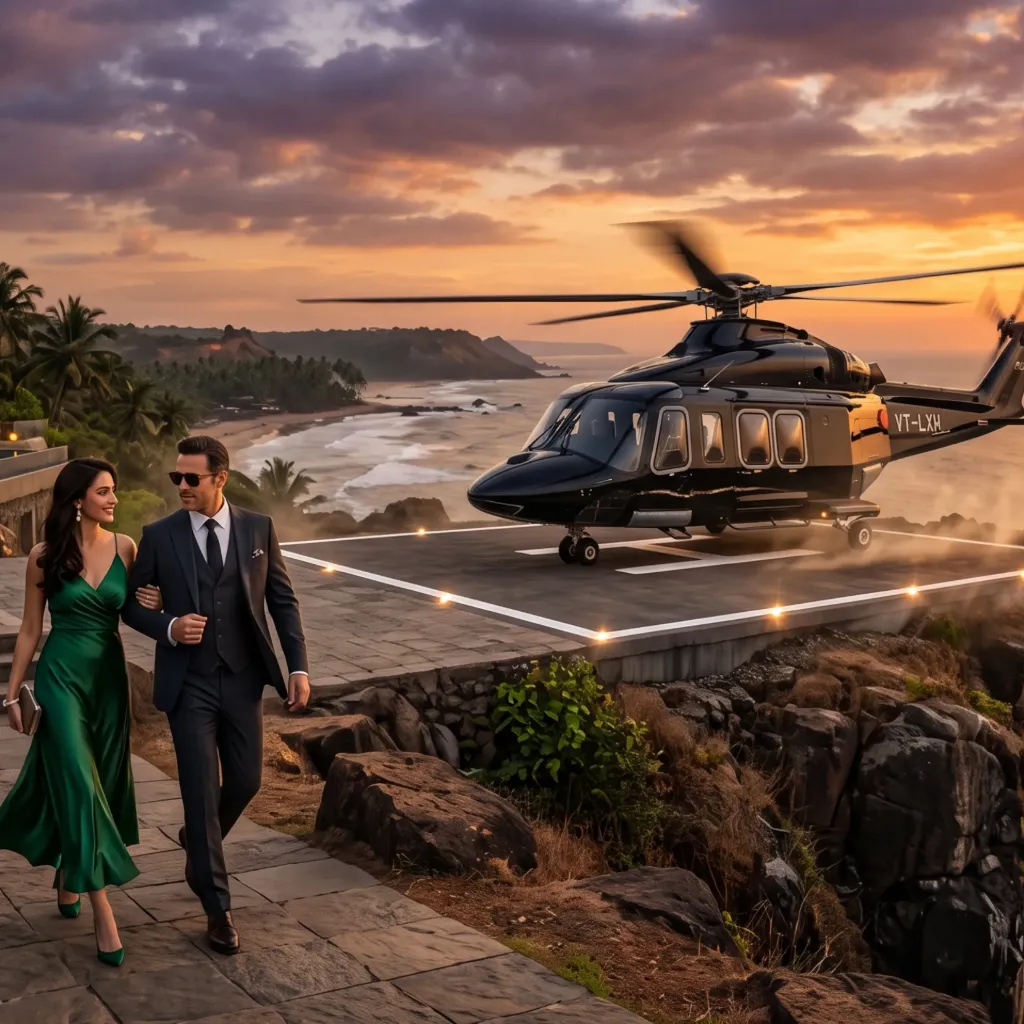The Aerial Entrance: VIP Helicopter Transfer
