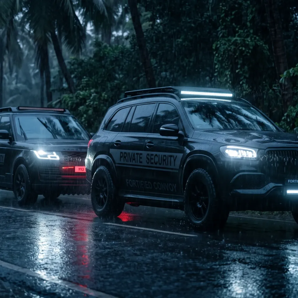 The Stealth Shield: Armored VIP Security Convoy