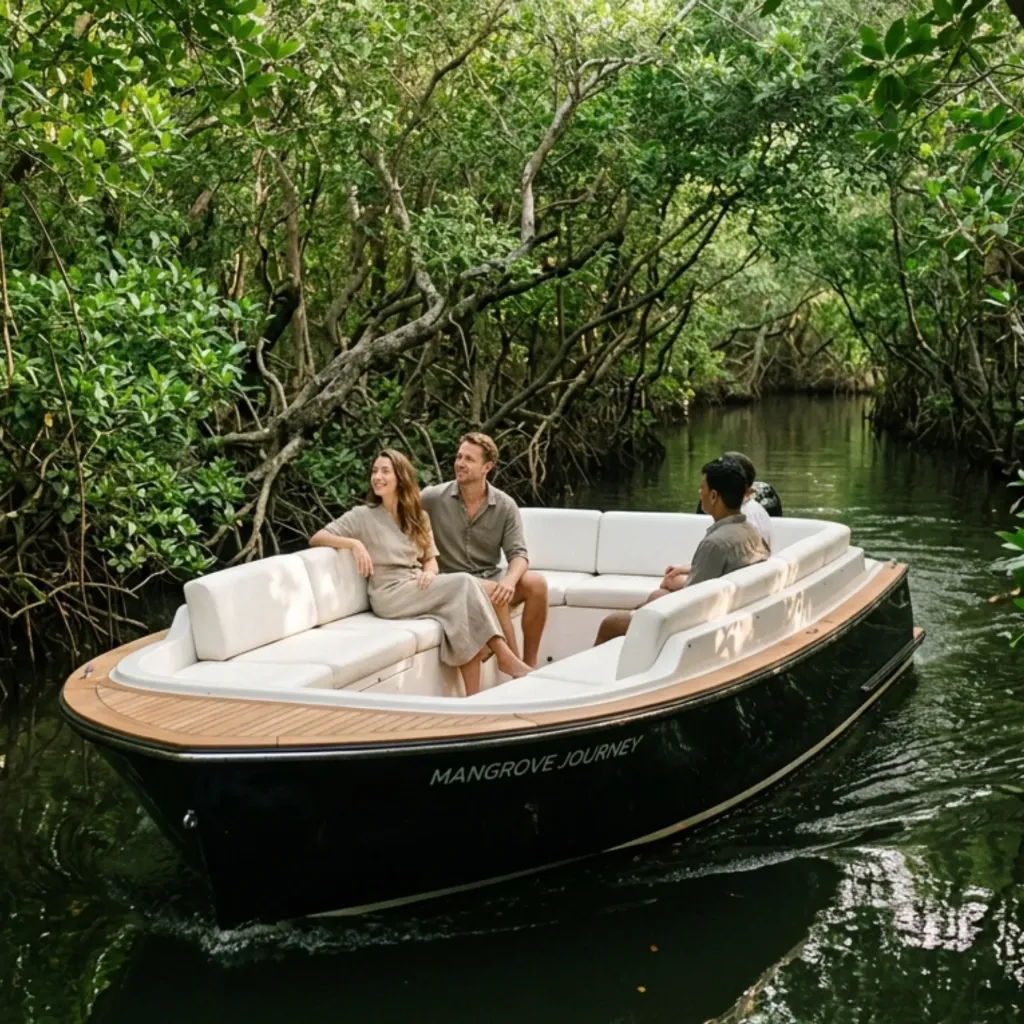 The Primal Drift: Silent Mangrove Pontoon