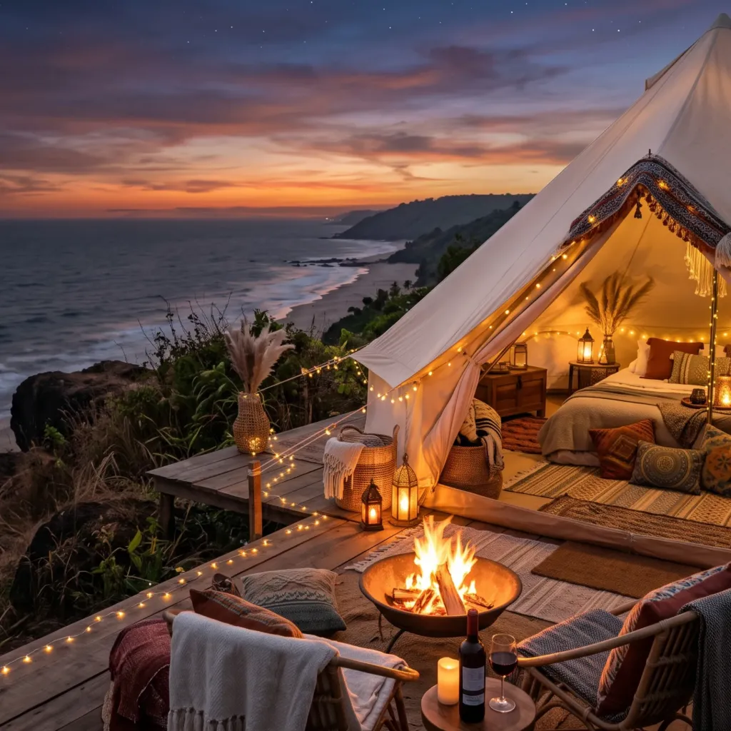 The Canvas Cove: Bespoke Beachfront Glamping