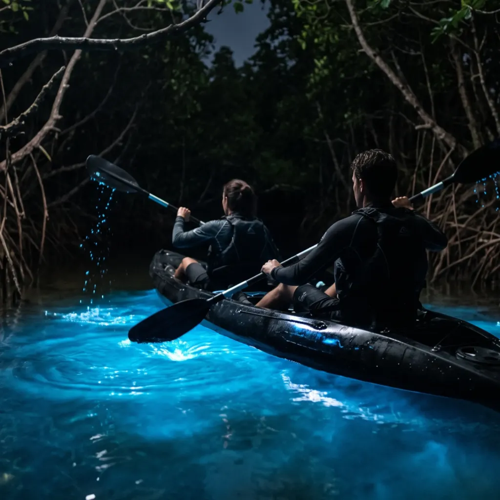 The Bioluminescent Glide: Midnight Mangrove Kayaking