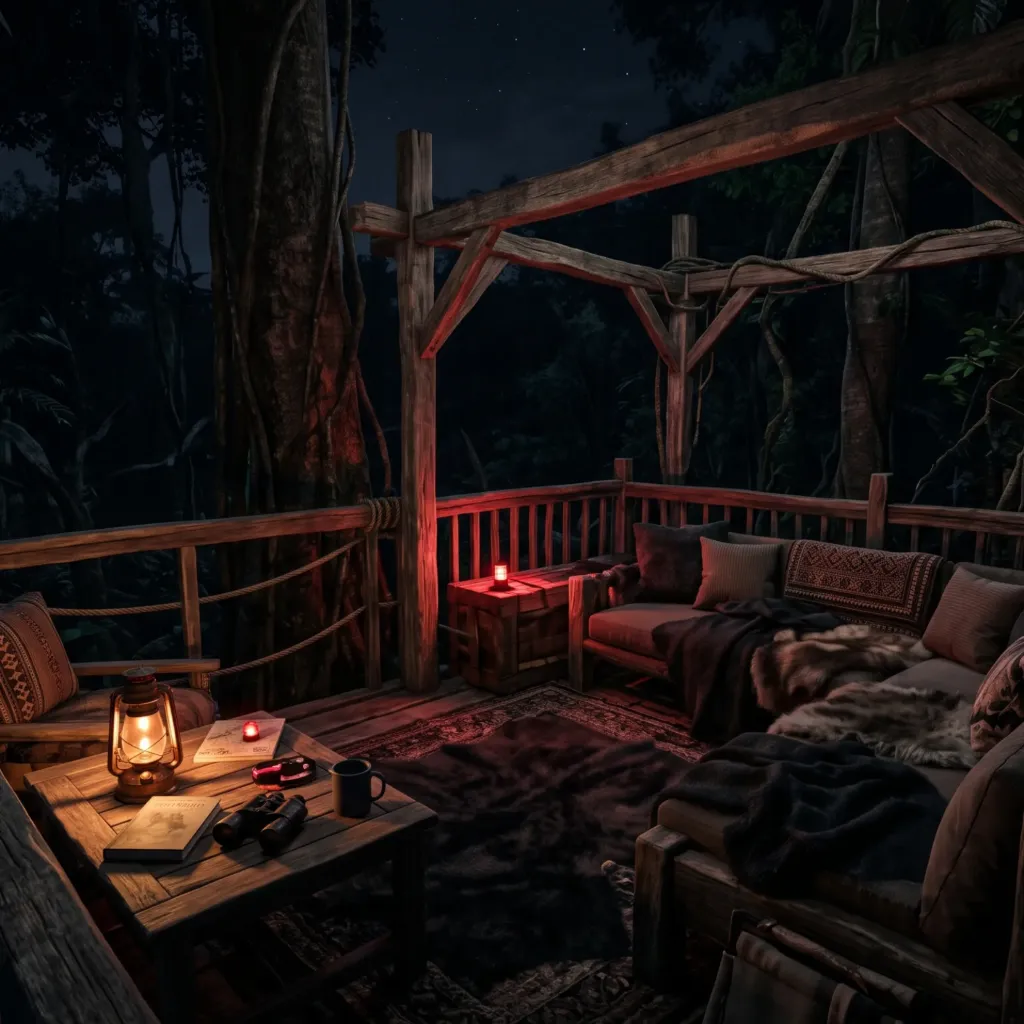 The Canopy Machan: Midnight Jungle Watchtower