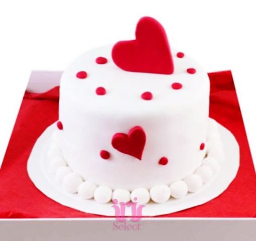 Charming Heart Cake