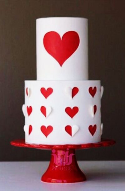 Cut Out Hearts Cake
