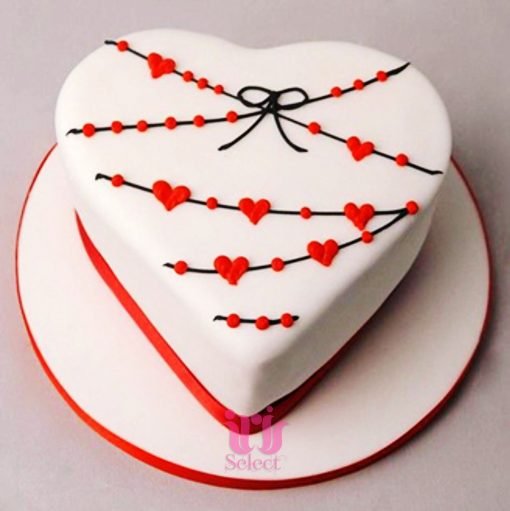 Heart Strings Love Cake