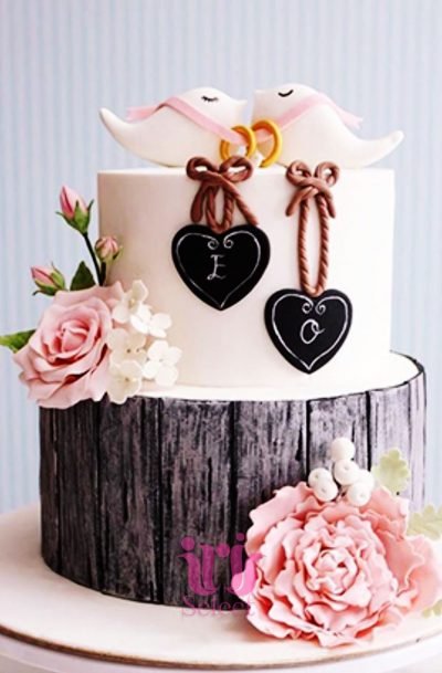 Perfect Match Lovebirds Cake