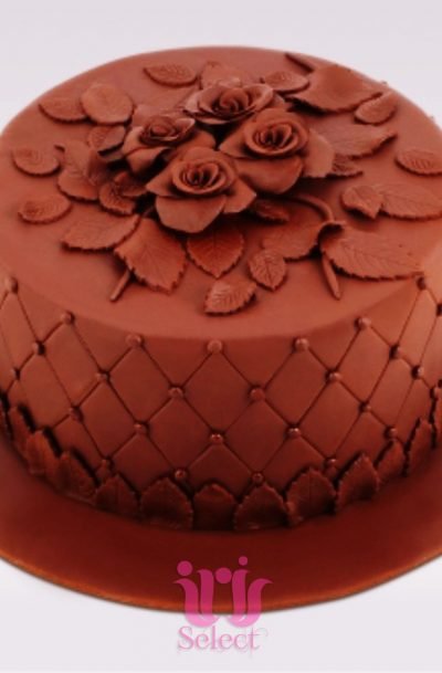 Rose Art Chocolate Cake