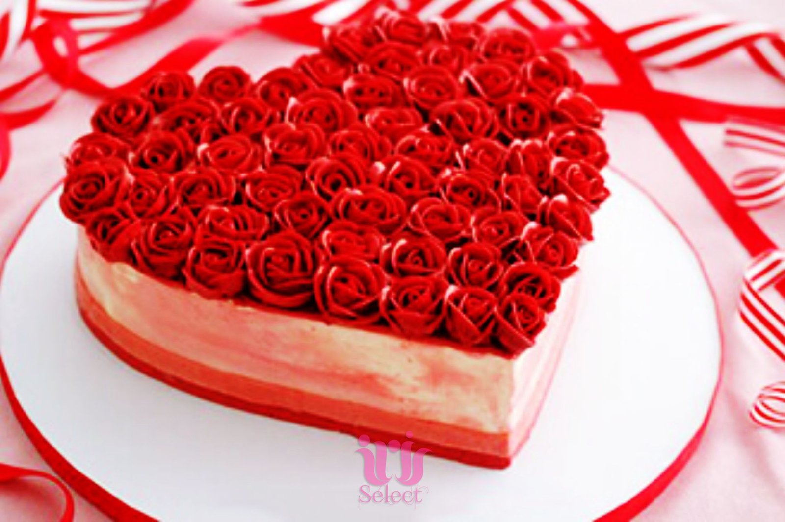 Rose Heart Cake