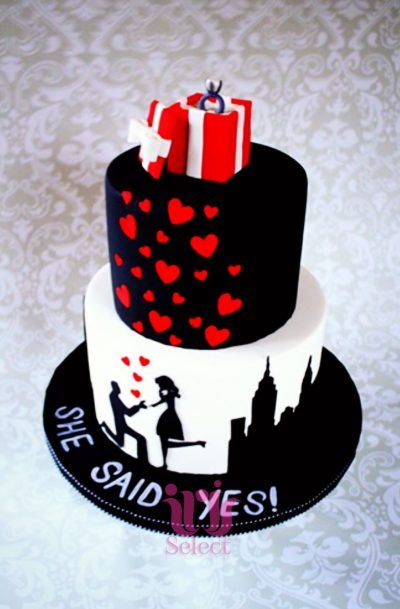 She Said Yes! Cake