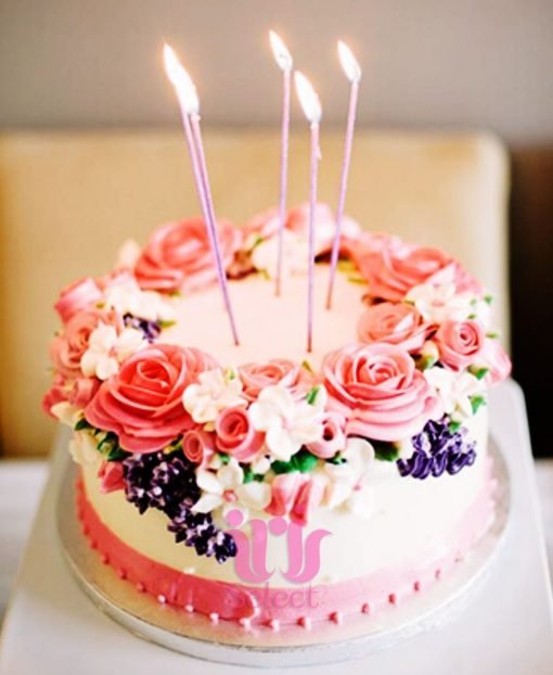 Wild Buttercream Flowers Cake